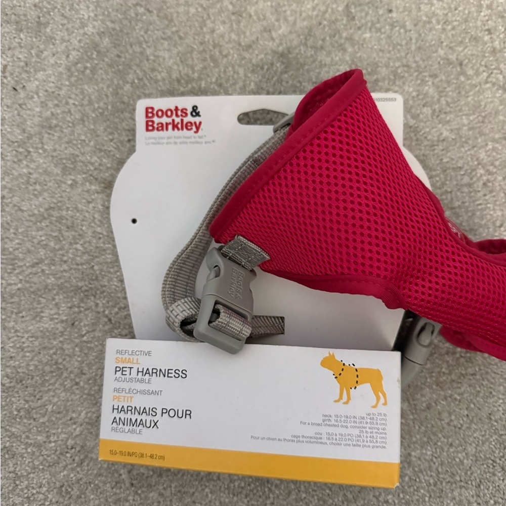 Boots & Barkley Pink Reflective Pet Harness